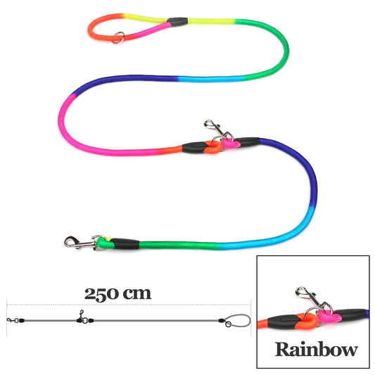 Nylon Dog Leashes Pet Dogs Chain Traction Rope Leads for Running Free Hands Rope Chain for Small Large Dogs
